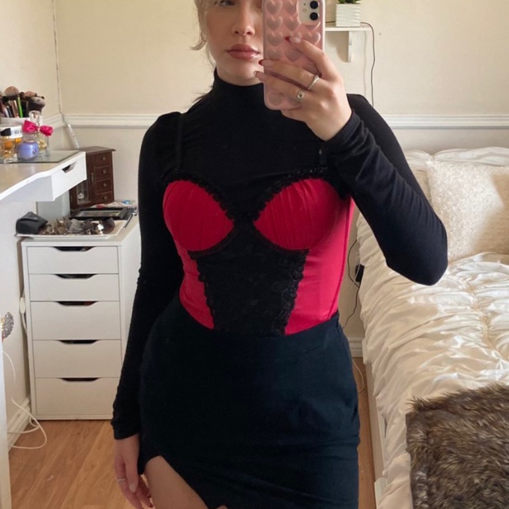 Gorgeous Black & Red corset